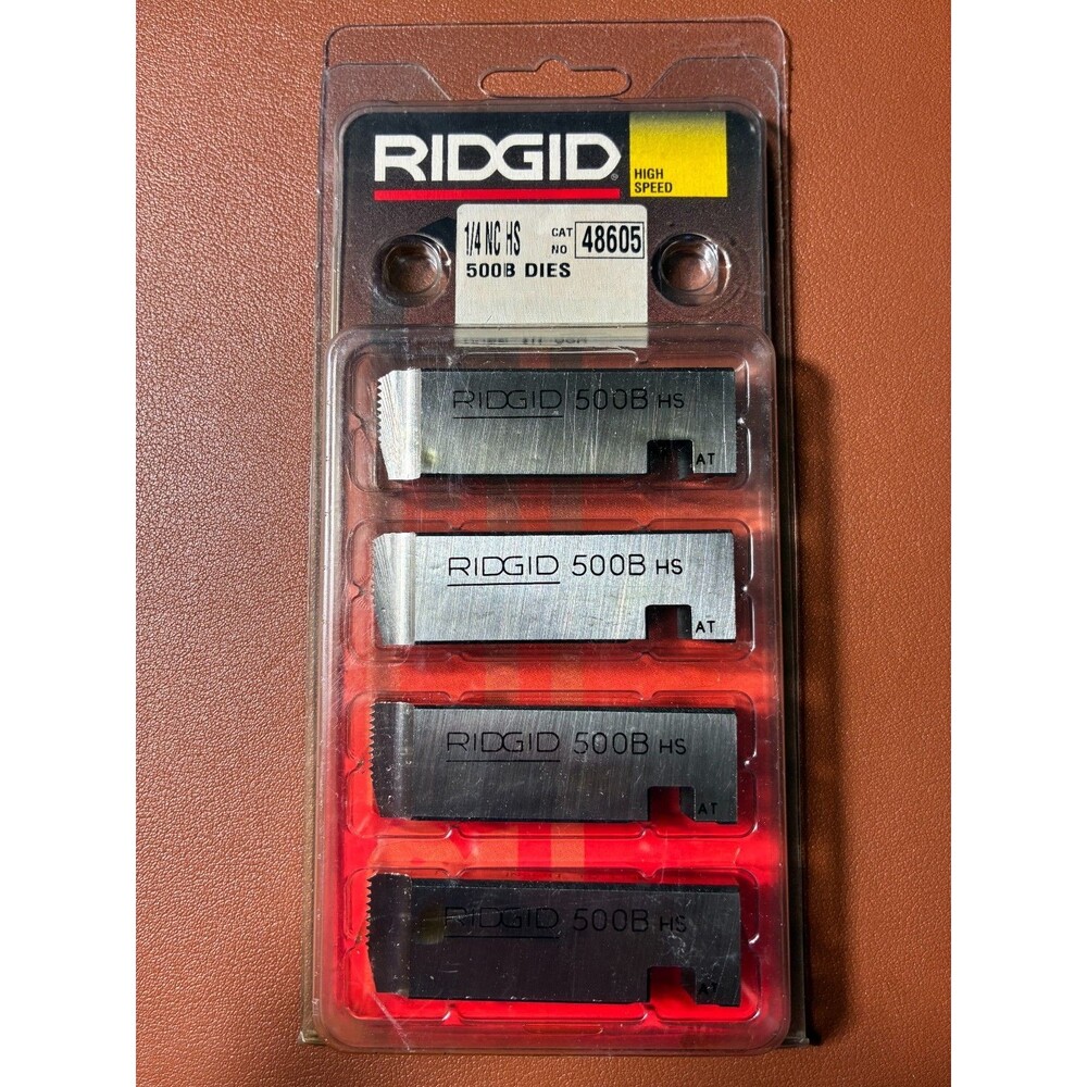 Ridgid 48605 1/4 NC HS High Speed 500B Bolt Dies